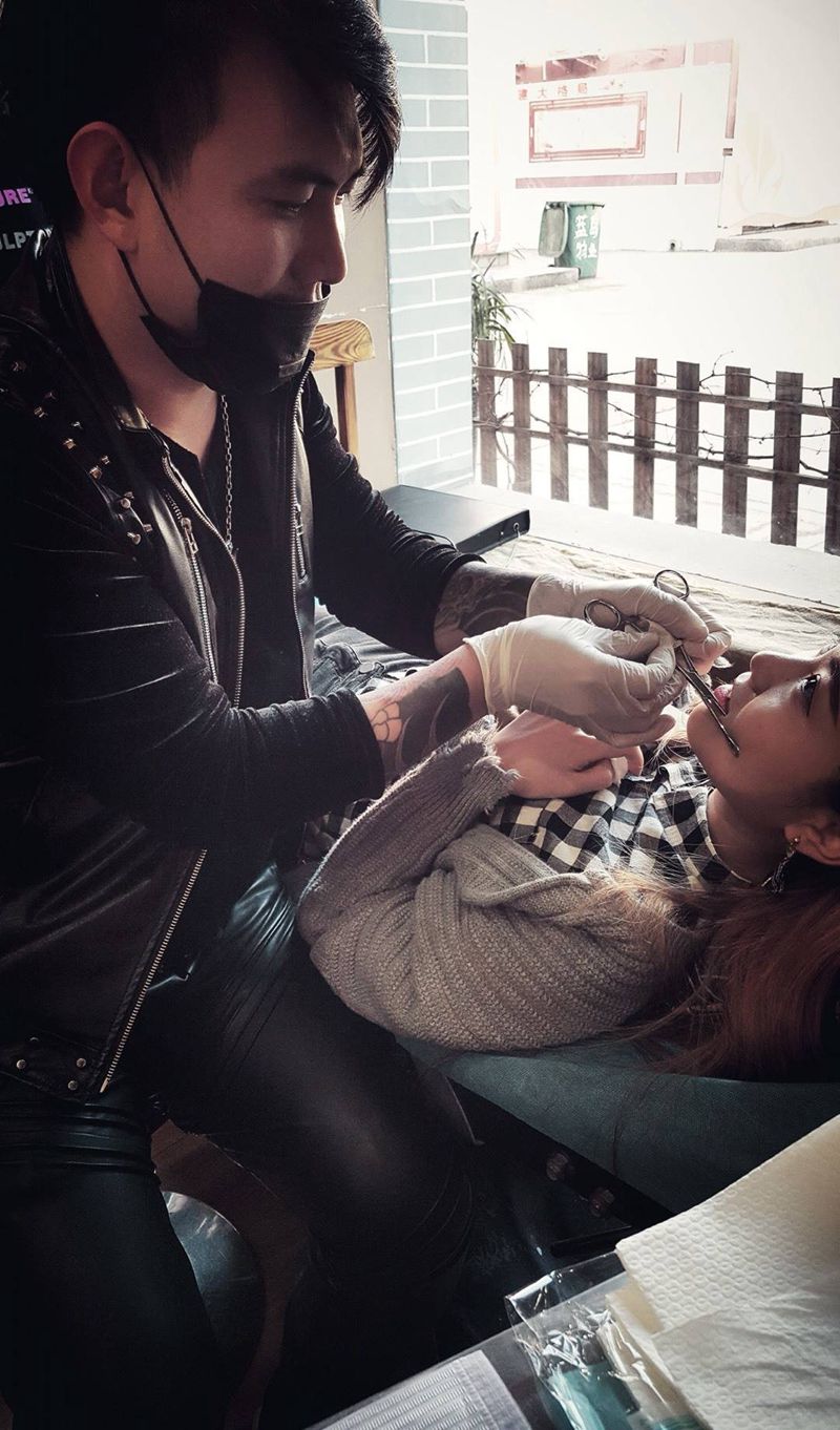 扎钉～纹身图片