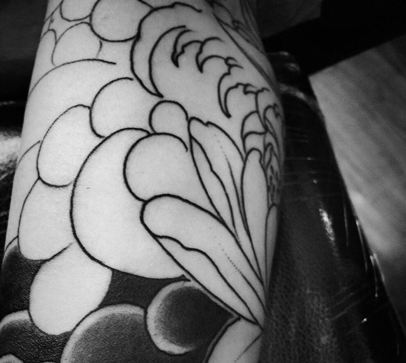 收针～纹身图片