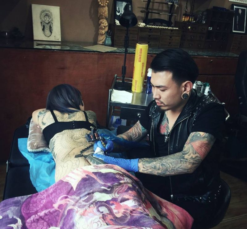 刺艺堂-刺道老师今日工事～纹身图片