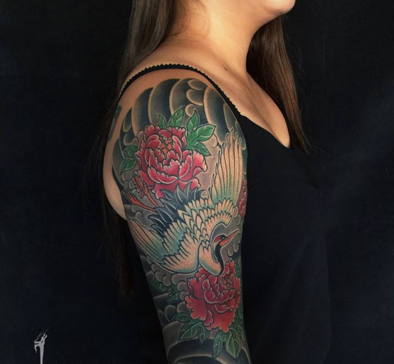 今日花臂收工～纹身图片