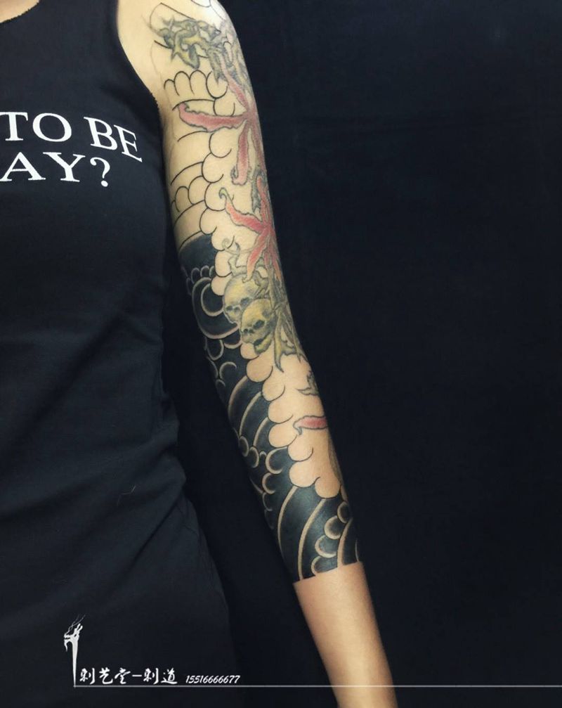 喜欢传统的女孩是值得敬佩的～[嘿哈]纹身图片