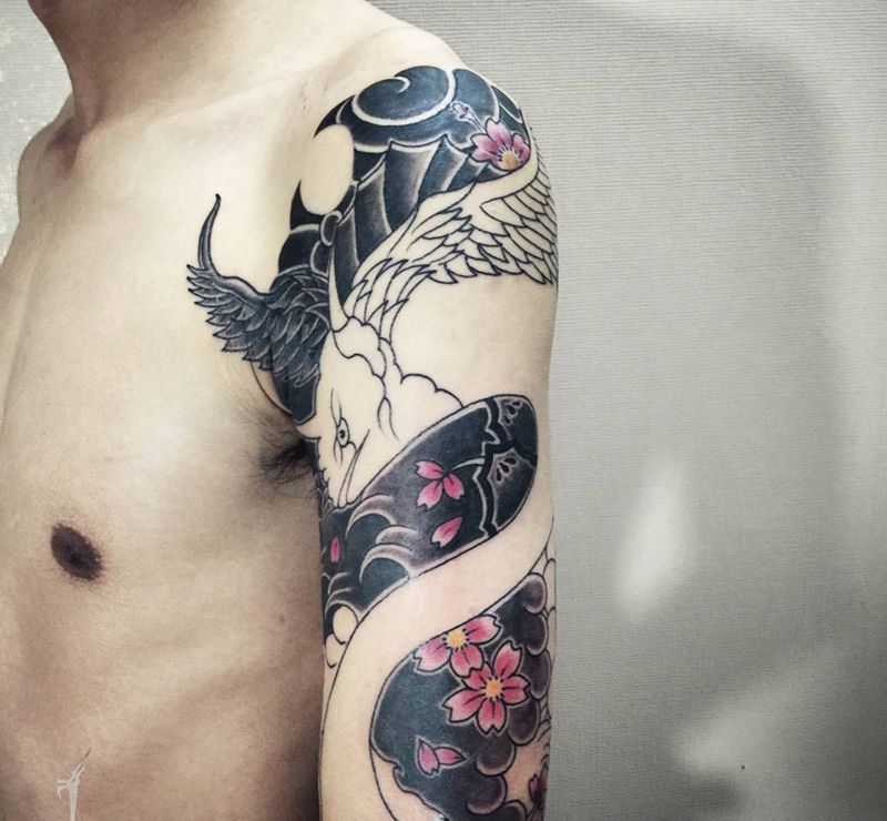 构一点 绘一点 刺一点 今日进度~纹身图片