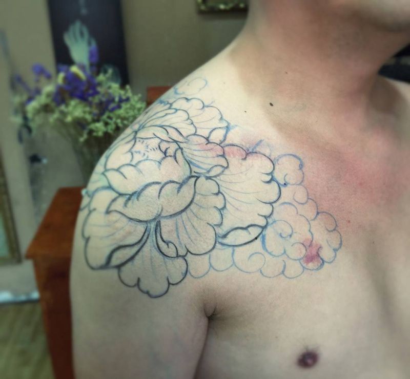 即兴覆盖疤痕～纹身图片