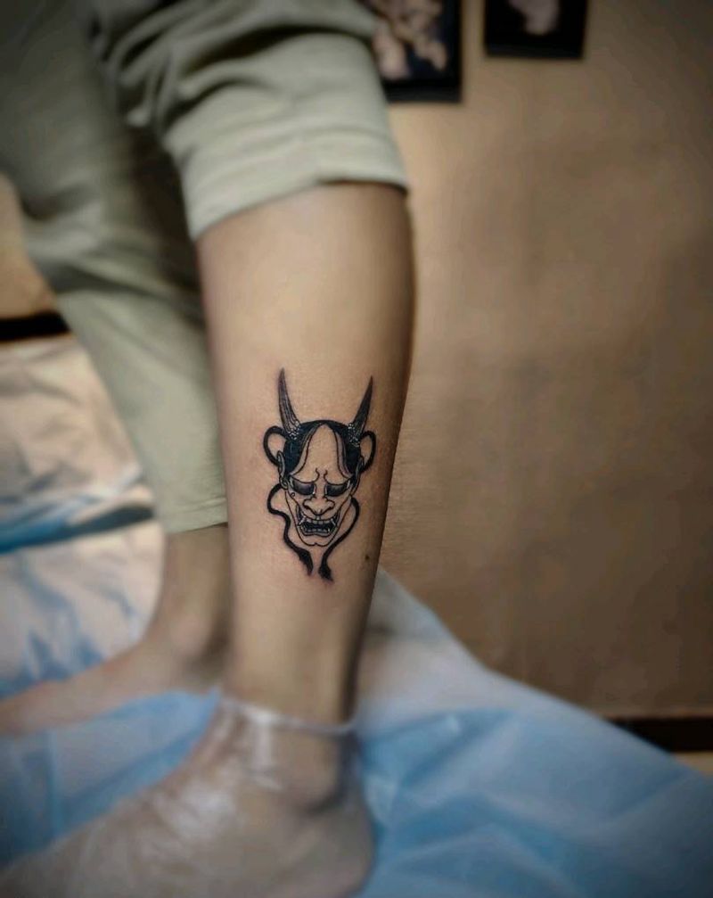 。纹身图片_腿部纹身图案