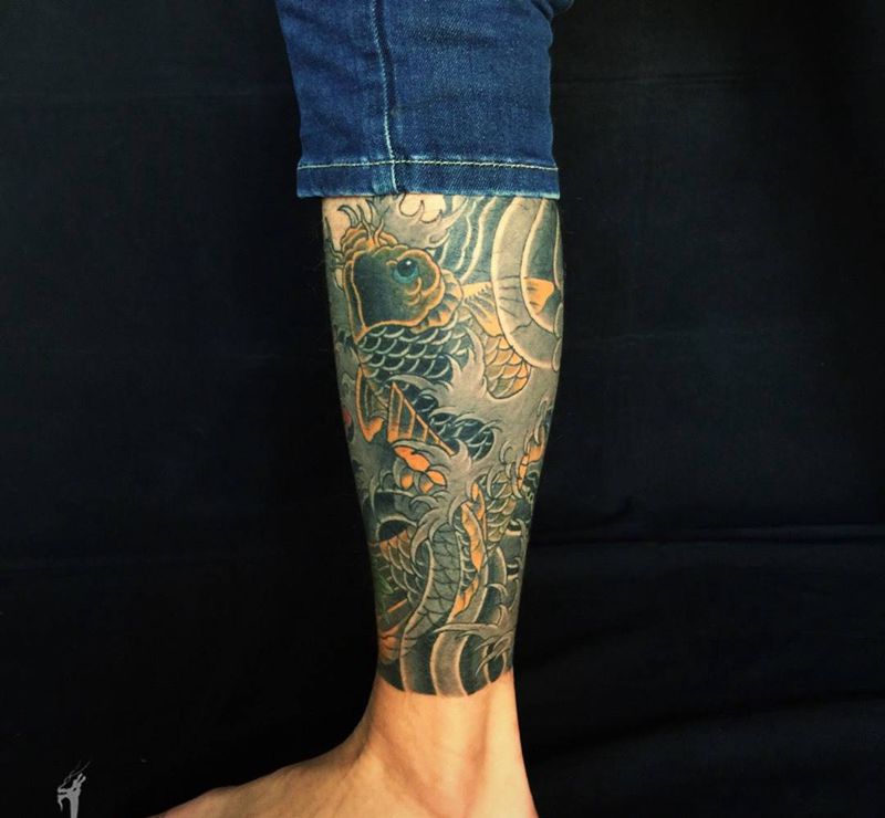 今日包腿～纹身图片