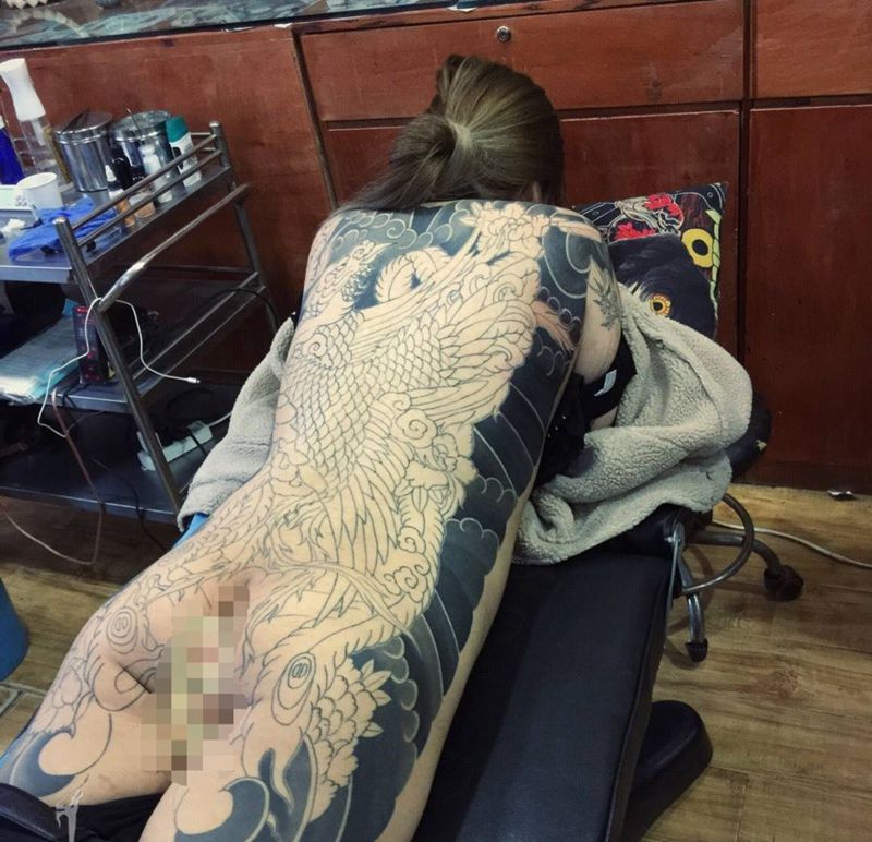 今日工作进度～纹身图片