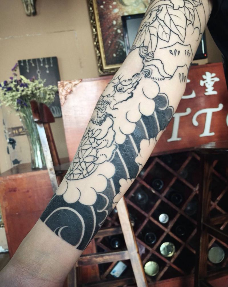 恢复中～纹身图片