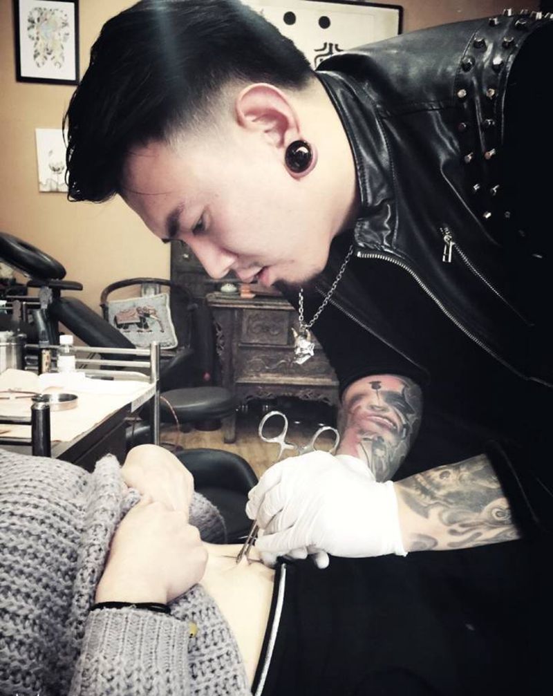 穿孔～纹身图片