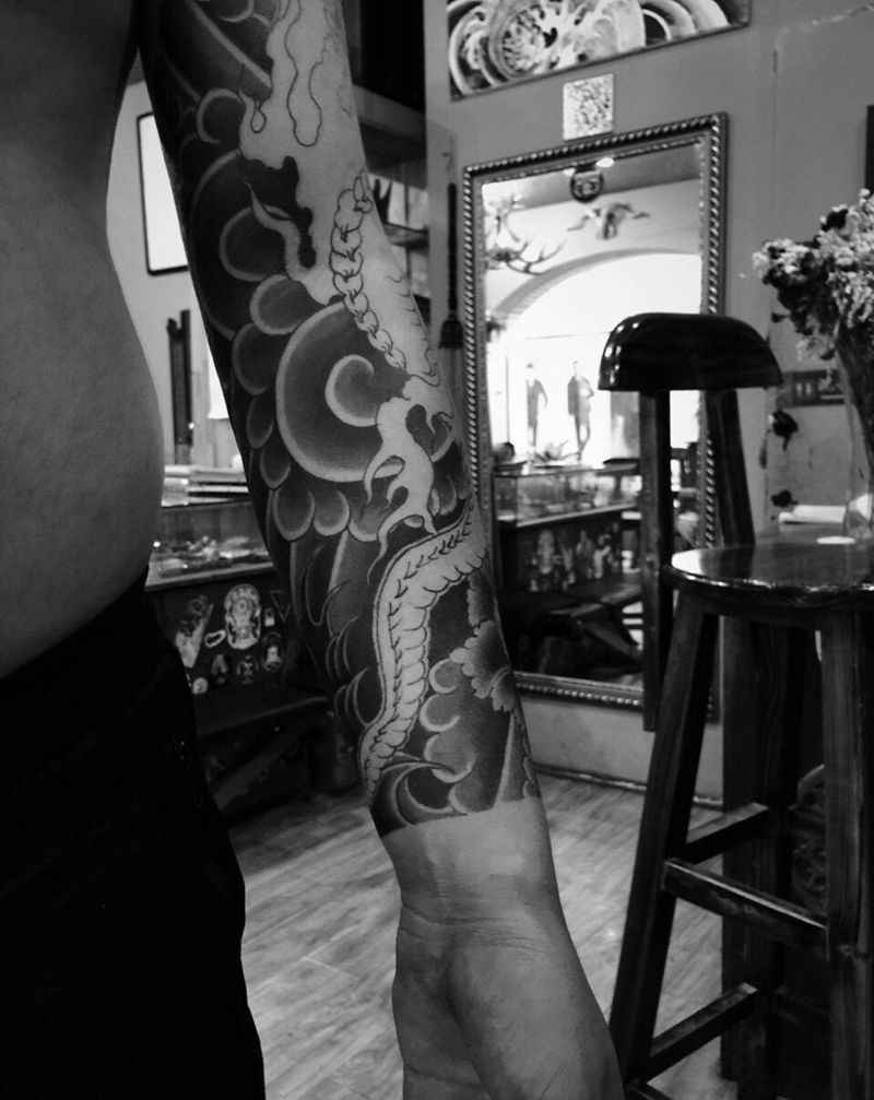 今日花臂纹身图片