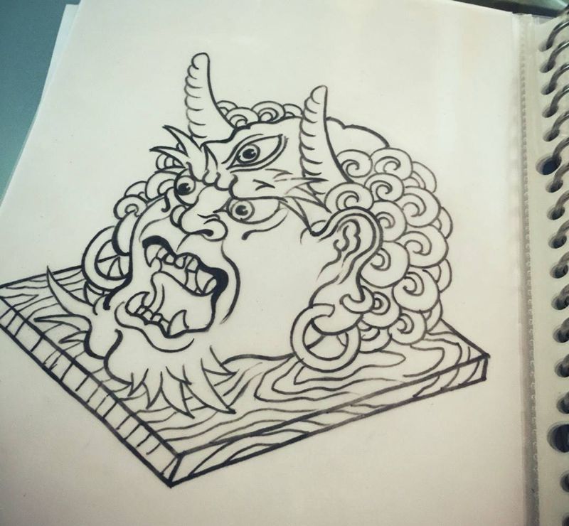 早课～[太阳]纹身图片