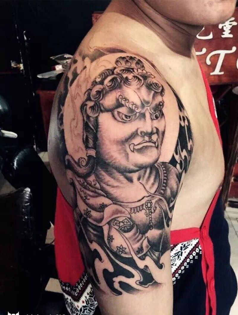 不动尊者纹身图片