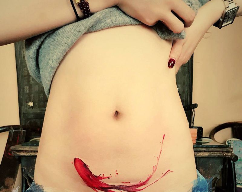 修饰～纹身图片_水彩纹身图案