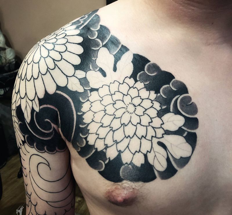 今日进度～纹身图片_老传统纹身图案