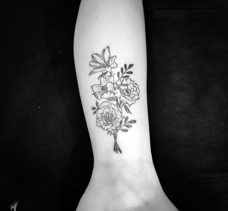 彫茜福利作品～纹身图片_点刺纹身图案