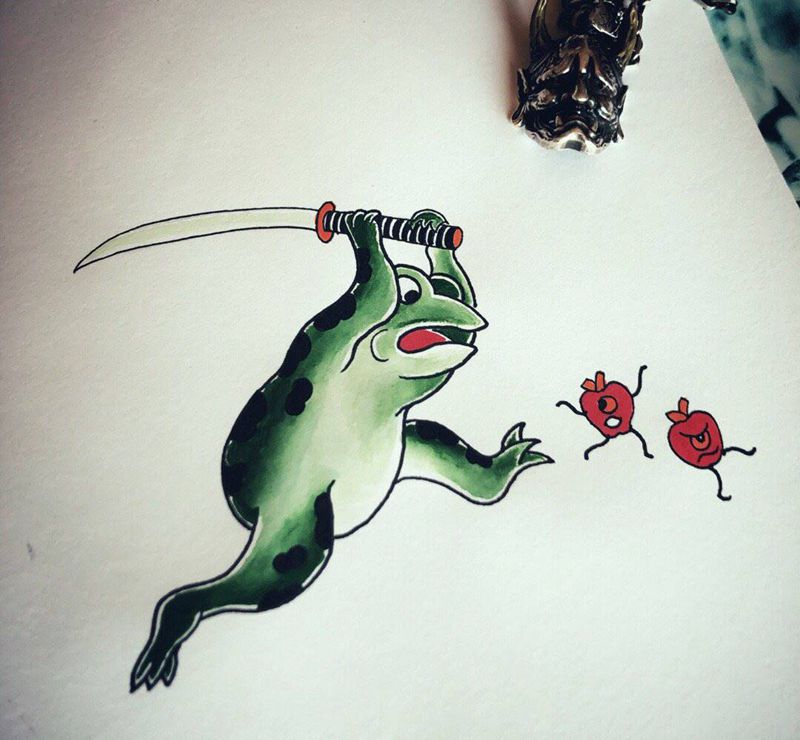 小绘～纹身图片_老传统纹身图案