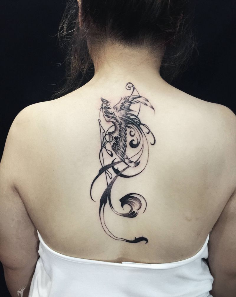 刺艺堂-彫茜作品～纹身图片_点刺纹身图案