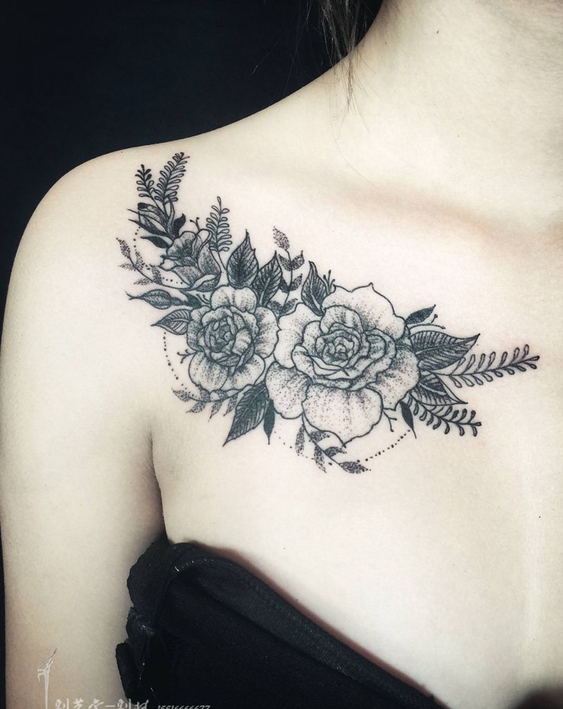 刺林作品～纹身图片_点刺纹身图案