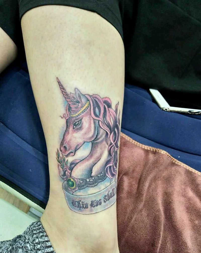 独角兽纹身图片