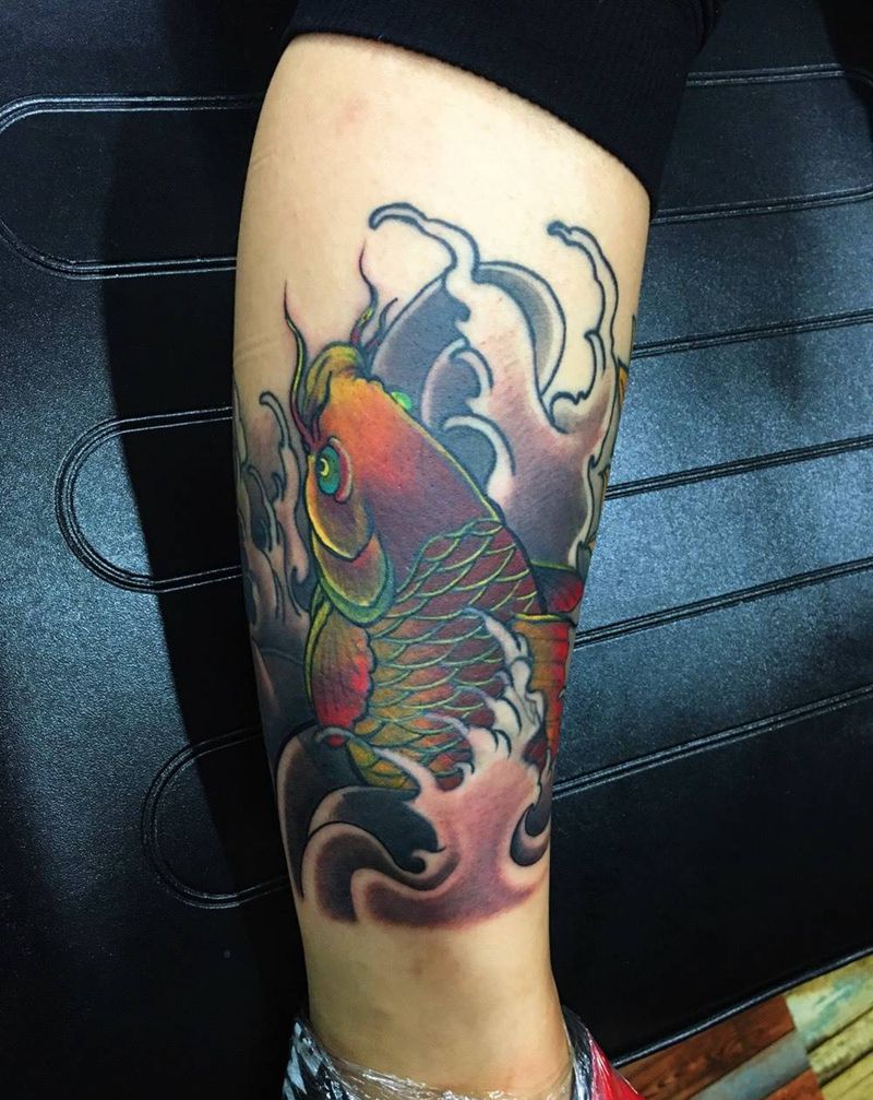 鱼修改纹身图片