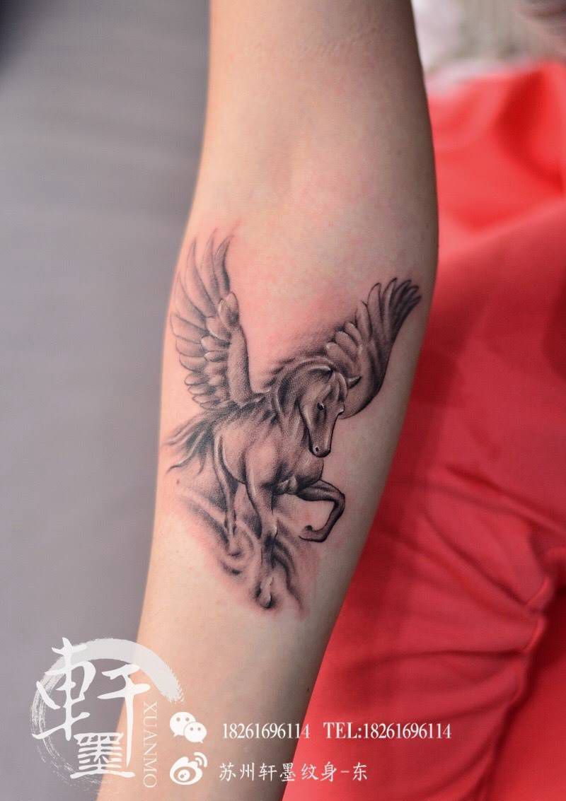 天马行空客,孤独寂廖时纹身图片