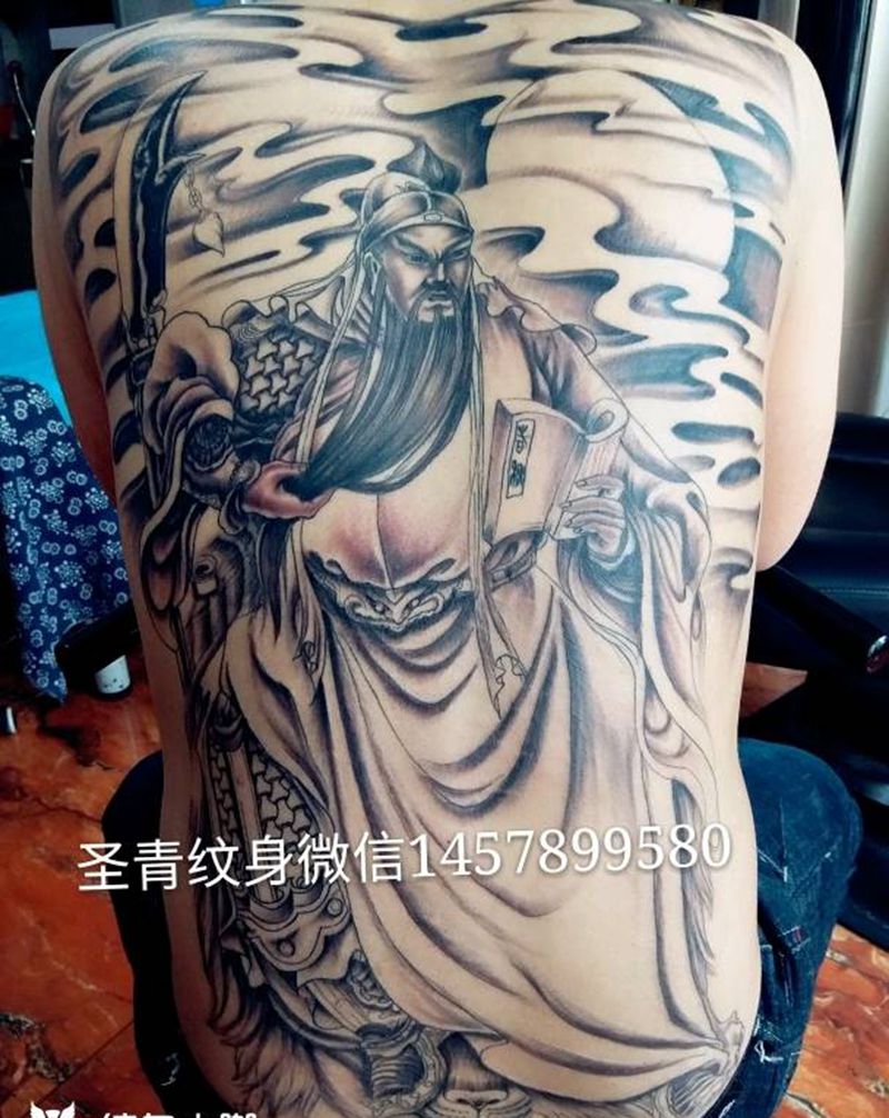 关公完成喜欢的约纹身图片