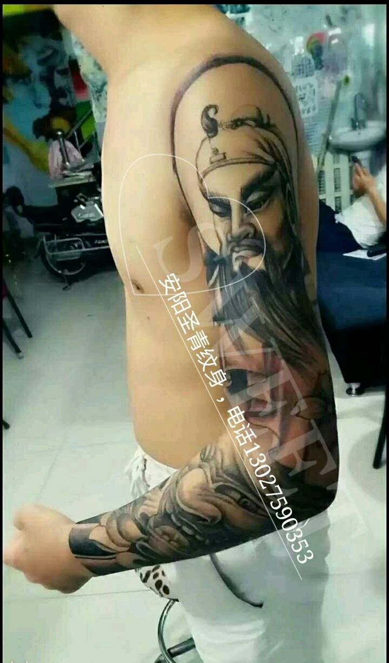 花臂完成纹身图片