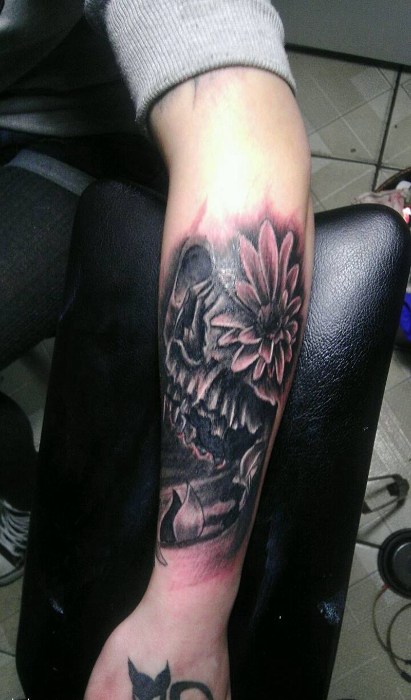 1500纹身图片_肩部胸部腰部背部手臂腿部欧美鬼神骷髅成品纹身图案