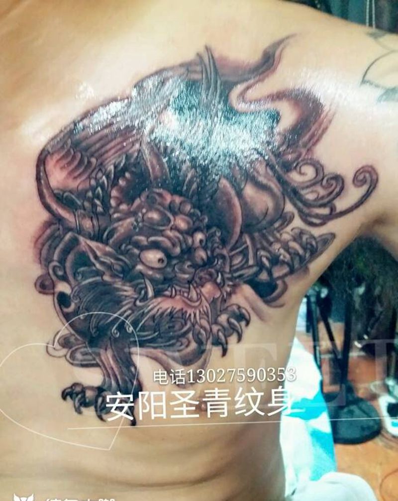 貔貅完成纹身图片