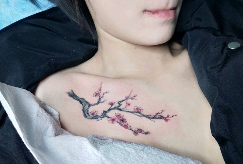 原创梅花纹身图片