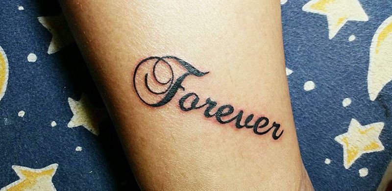 字母纹身图片_腹部腰部手臂腿部脚部欧美清新图腾原创成品纹身图案