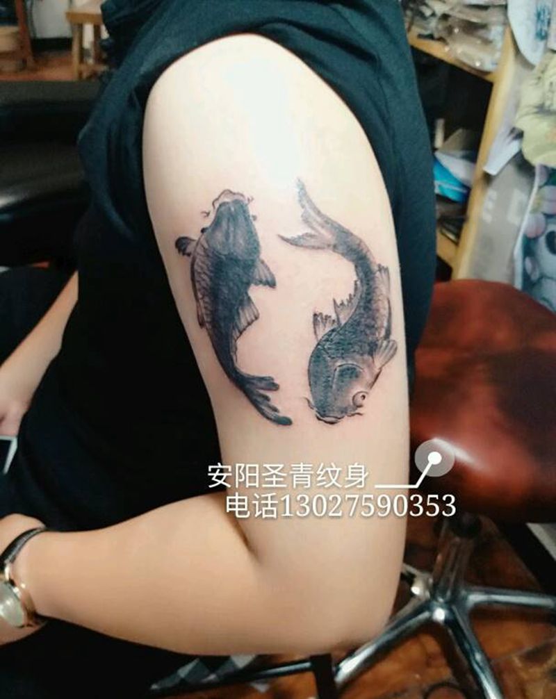 鱼纹身图片