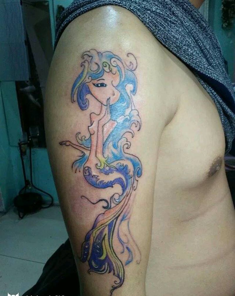 美人鱼纹身图片