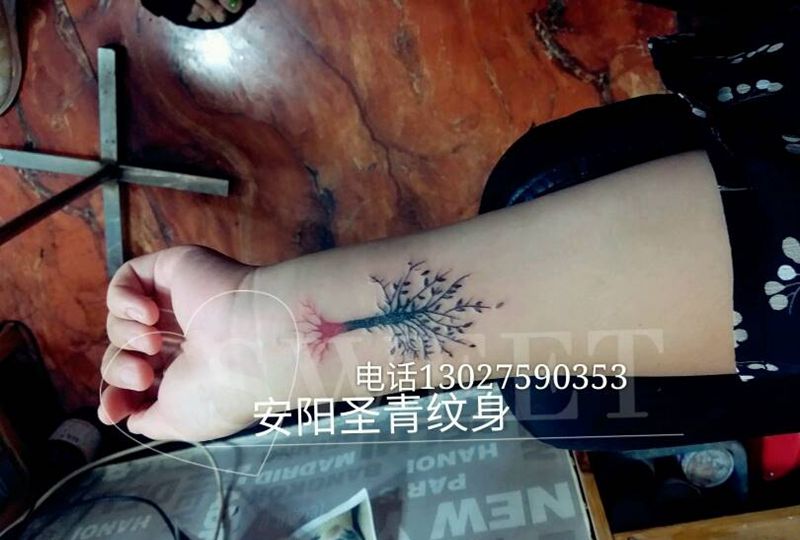 生命树，完成纹身图片
