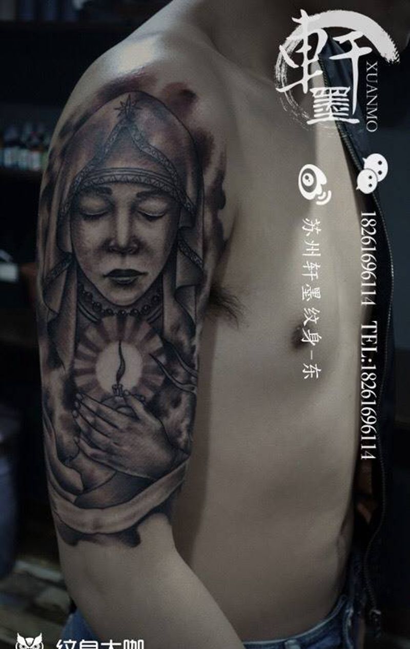 圣女纹身图片