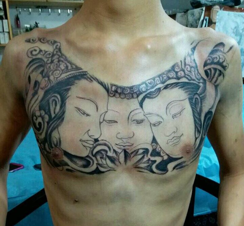 未完成纹身图片