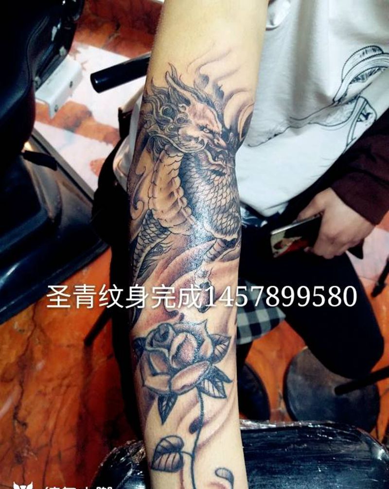 麒麟，完成喜欢的约纹身图片