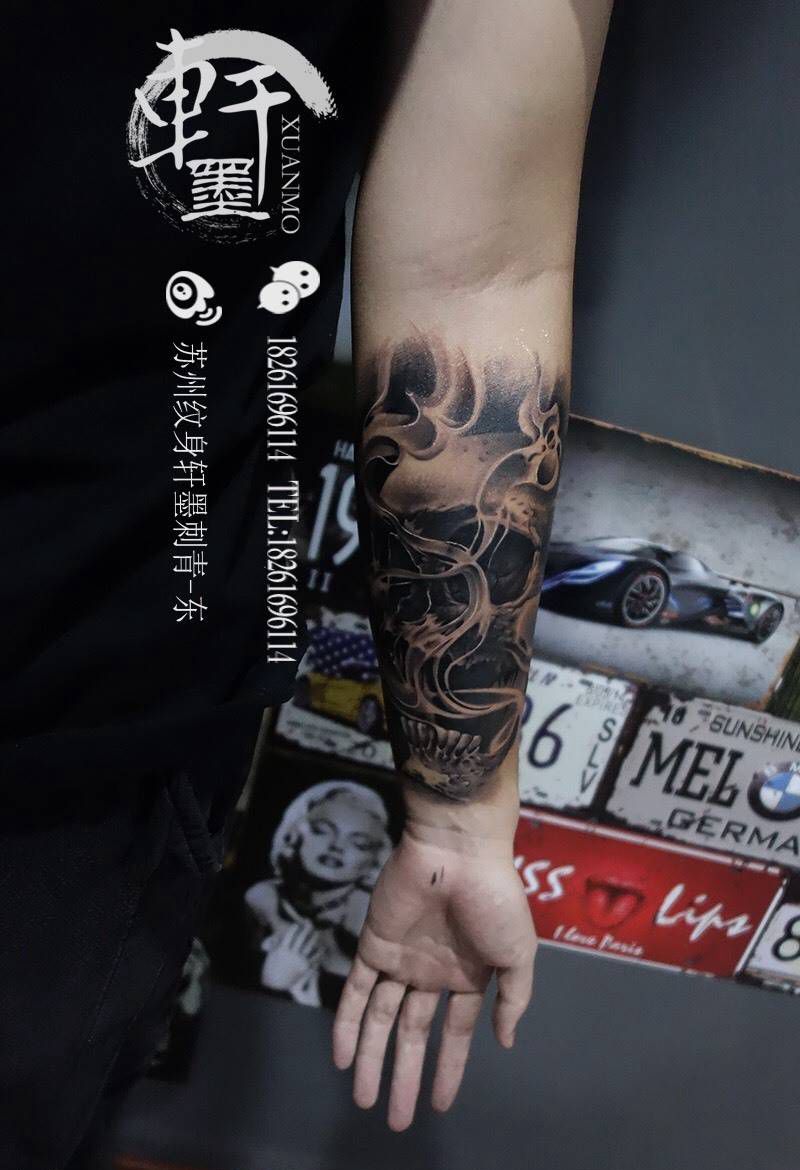 骷髅纹身图片