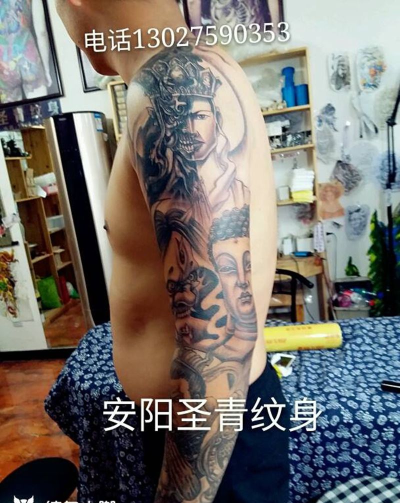 佛纹身图片
