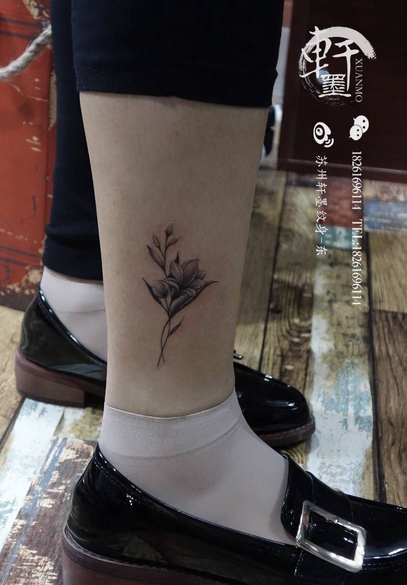 小清新花纹身纹身图片