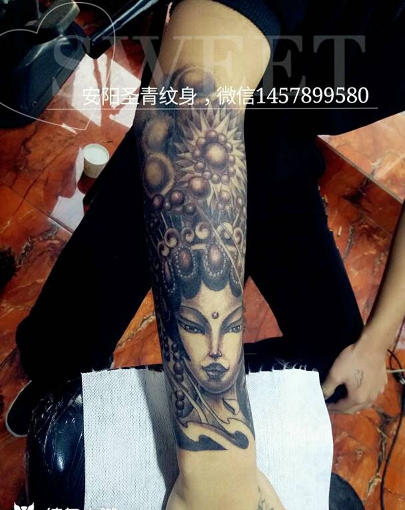 花旦完成纹身图片