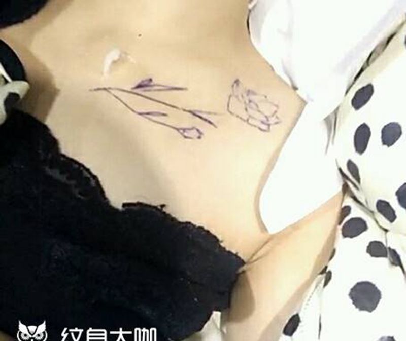 小花花纹身图片