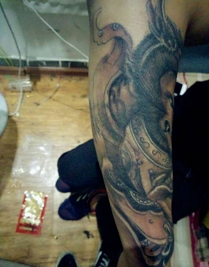 孙悟空，完成纹身图片