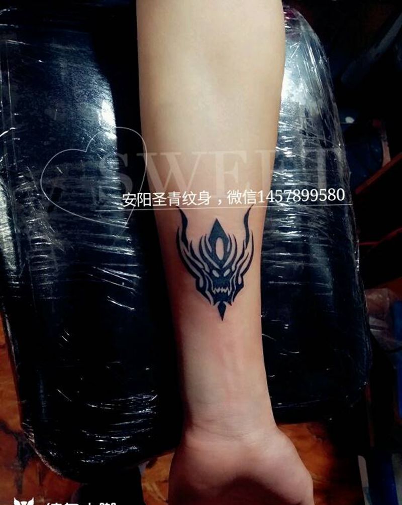 图腾完成喜欢约我纹身图片