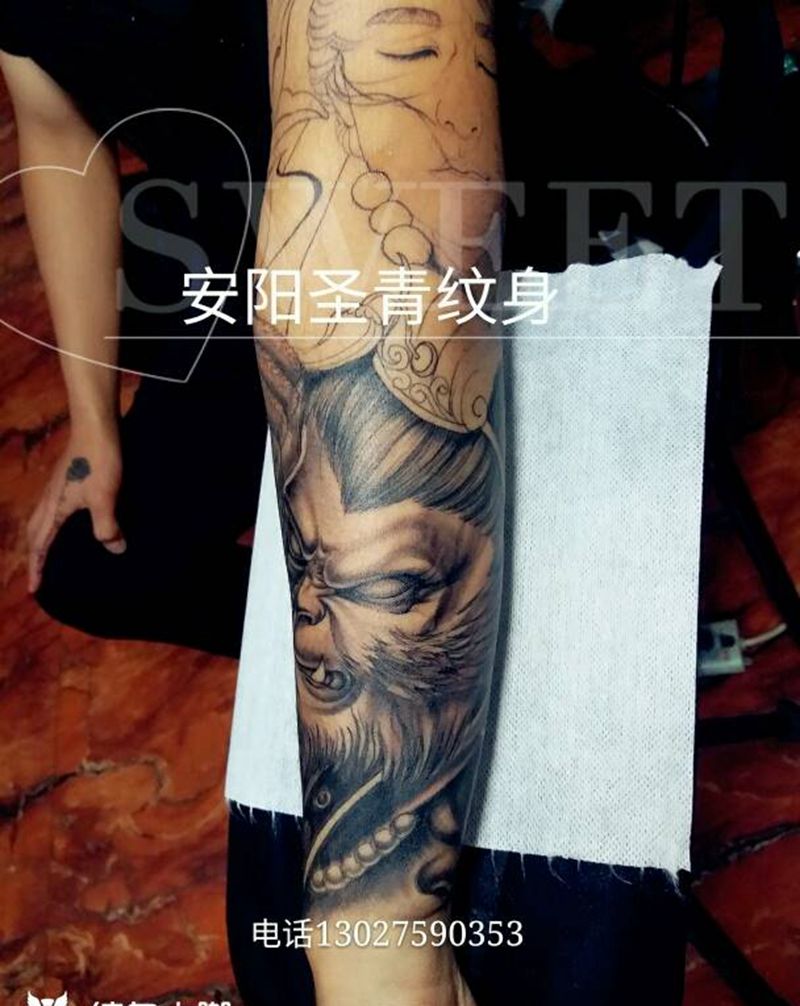 至尊宝纹身图片