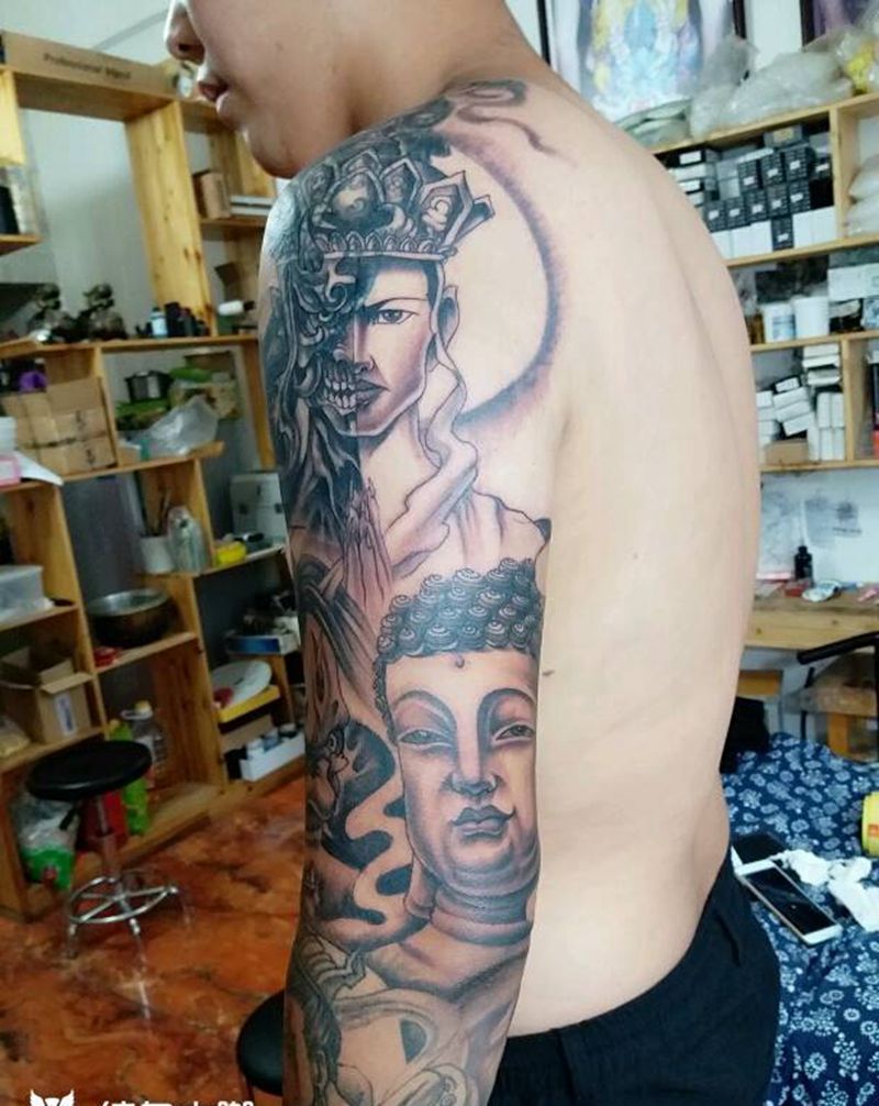 佛纹身图片