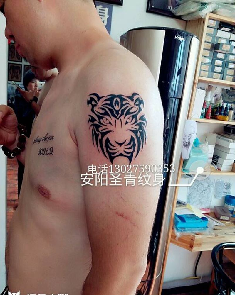 老虎纹身图片