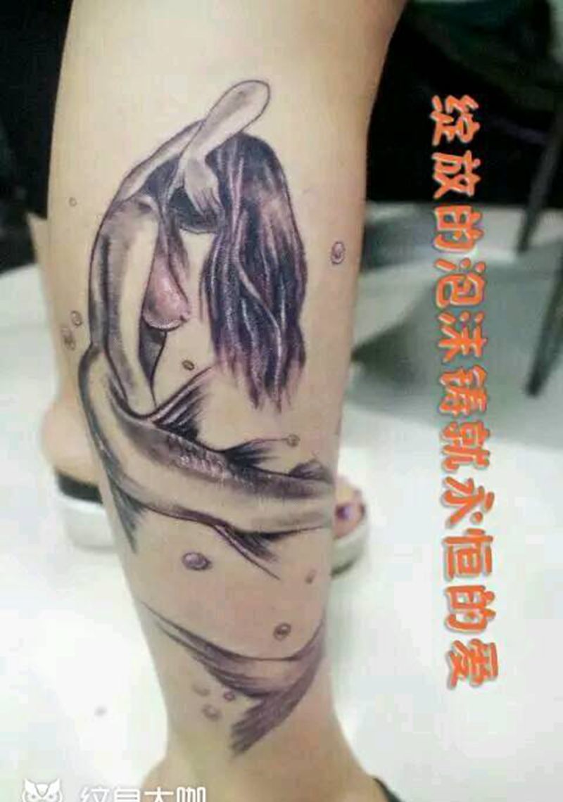 美人鱼纹身图片