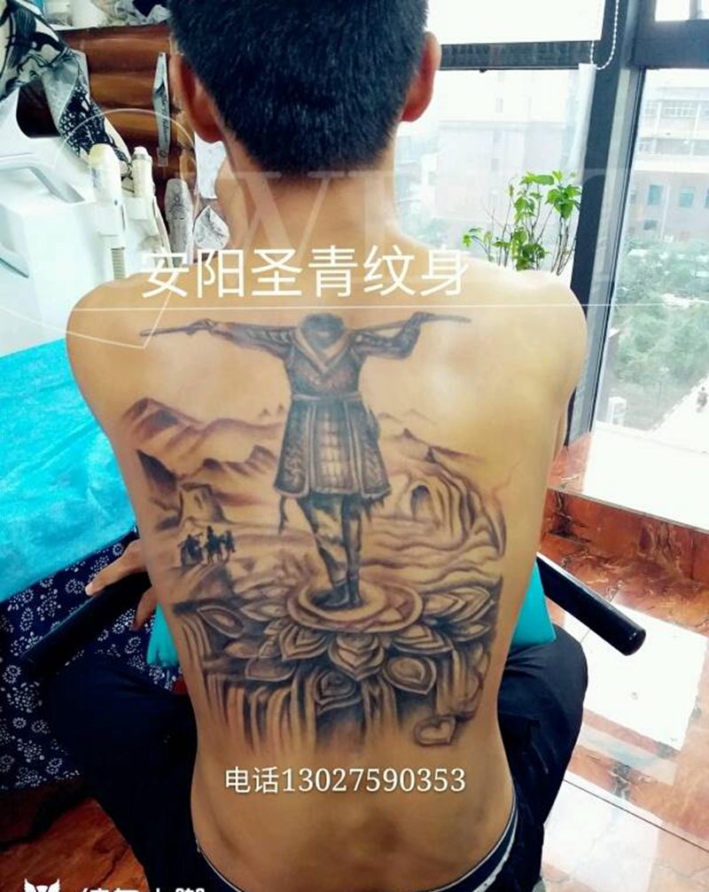 至尊宝完成纹身图片