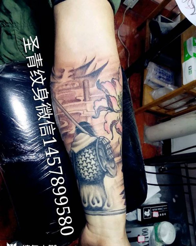 小臂完成，喜欢的约我纹身图片