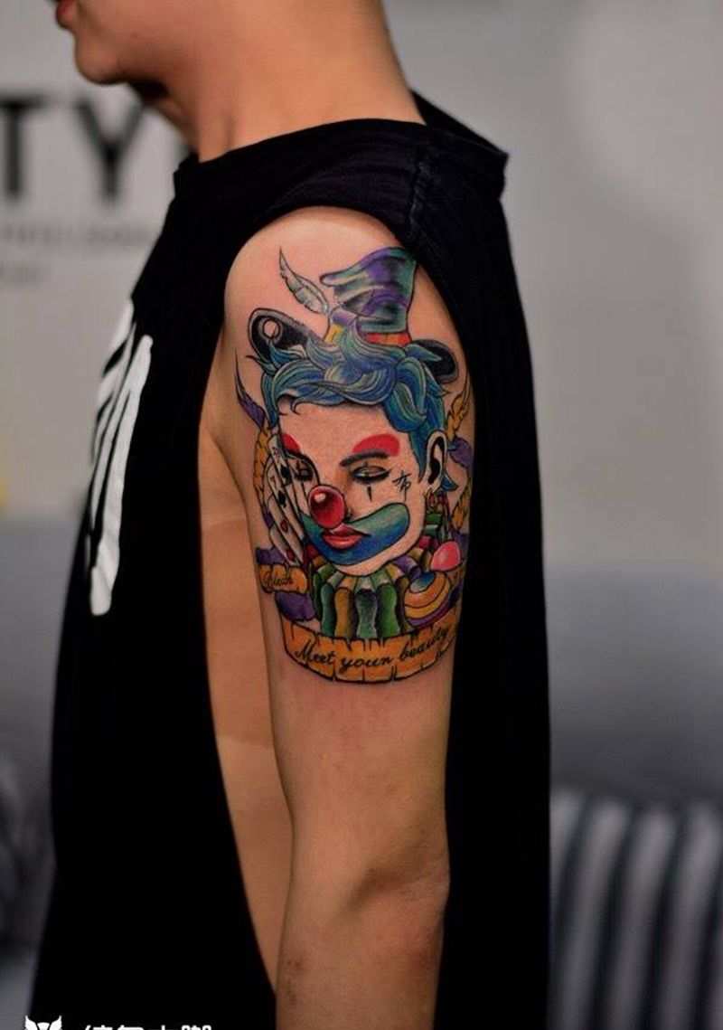 小丑纹身纹身图片